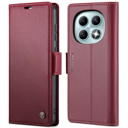 CaseMe 023 Butterfly Buckle Litchi Texture RFID Anti-theft Leather Phone Case, For Redmi Note 14 5G, For Redmi Note 14 Pro 5G, For Redmi Note 15 Pro+ 5G Global 163.3mm, For Redmi Note 15 4G / 5G Global 164mm