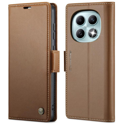CaseMe 023 Butterfly Buckle Litchi Texture RFID Anti-theft Leather Phone Case, For Redmi Note 14 5G, For Redmi Note 14 Pro 5G, For Redmi Note 15 Pro+ 5G Global 163.3mm, For Redmi Note 15 4G / 5G Global 164mm