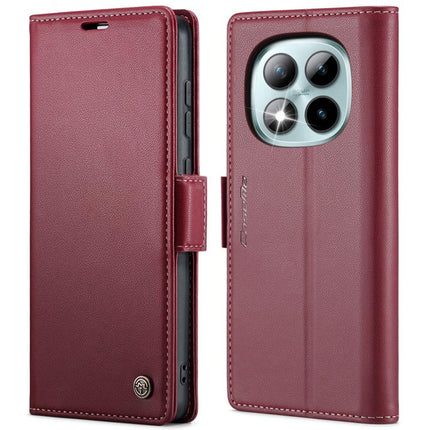 CaseMe 023 Butterfly Buckle Litchi Texture RFID Anti-theft Leather Phone Case, For Redmi Note 14 5G, For Redmi Note 14 Pro 5G, For Redmi Note 15 Pro+ 5G Global 163.3mm, For Redmi Note 15 4G / 5G Global 164mm