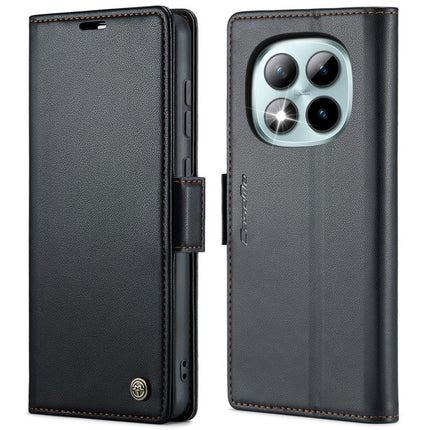 CaseMe 023 Butterfly Buckle Litchi Texture RFID Anti-theft Leather Phone Case, For Redmi Note 14 5G, For Redmi Note 14 Pro 5G, For Redmi Note 15 Pro+ 5G Global 163.3mm, For Redmi Note 15 4G / 5G Global 164mm
