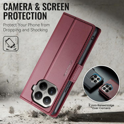 CaseMe 023 Butterfly Buckle Litchi Texture RFID Anti-theft Leather Phone Case, For Xiaomi 17T 5G, For Xiaomi 17 Ultra, For Redmi Note 15 Pro 4G Global 163.2mm, For Redmi Note 15 Pro 5G Global 163.6mm