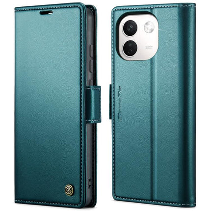 CaseMe 023 Butterfly Buckle Litchi Texture RFID Anti-theft Leather Phone Case, For Xiaomi 17T Pro 5G, For Xiaomi 17T 5G, For Xiaomi 17 Ultra, For Redmi Note 15 Pro 4G Global 163.2mm