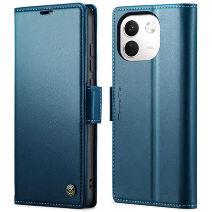 CaseMe 023 Butterfly Buckle Litchi Texture RFID Anti-theft Leather Phone Case, For Xiaomi 17T Pro 5G, For Xiaomi 17T 5G, For Xiaomi 17 Ultra, For Redmi Note 15 Pro 4G Global 163.2mm