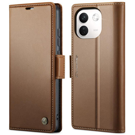 CaseMe 023 Butterfly Buckle Litchi Texture RFID Anti-theft Leather Phone Case, For Xiaomi 17T Pro 5G, For Xiaomi 17T 5G, For Xiaomi 17 Ultra, For Redmi Note 15 Pro 4G Global 163.2mm
