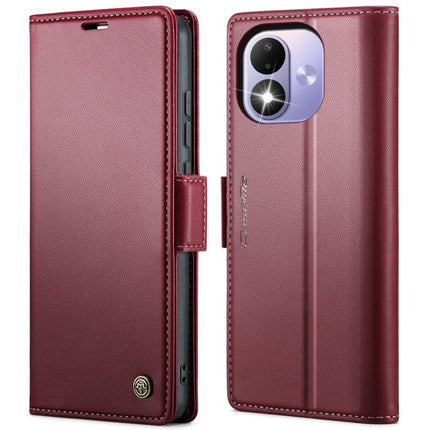 CaseMe 023 Butterfly Buckle Litchi Texture RFID Anti-theft Leather Phone Case, For Xiaomi 17T Pro 5G, For Xiaomi 17T 5G, For Xiaomi 17 Ultra, For Redmi Note 15 Pro 4G Global 163.2mm
