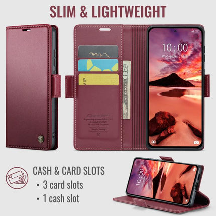 CaseMe 023 Butterfly Buckle Litchi Texture RFID Anti-theft Leather Phone Case, For Xiaomi 17T Pro 5G, For Xiaomi 17T 5G, For Xiaomi 17 Ultra, For Redmi Note 15 Pro 4G Global 163.2mm