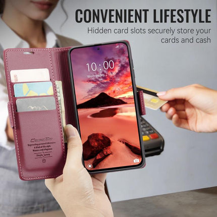 CaseMe 023 Butterfly Buckle Litchi Texture RFID Anti-theft Leather Phone Case, For Xiaomi 17T Pro 5G, For Xiaomi 17T 5G, For Xiaomi 17 Ultra, For Redmi Note 15 Pro 4G Global 163.2mm