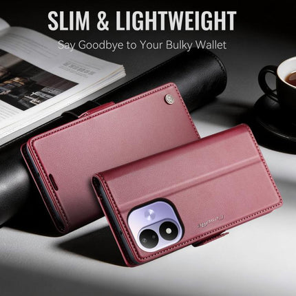 CaseMe 023 Butterfly Buckle Litchi Texture RFID Anti-theft Leather Phone Case, For Xiaomi 17T Pro 5G, For Xiaomi 17T 5G, For Xiaomi 17 Ultra, For Redmi Note 15 Pro 4G Global 163.2mm