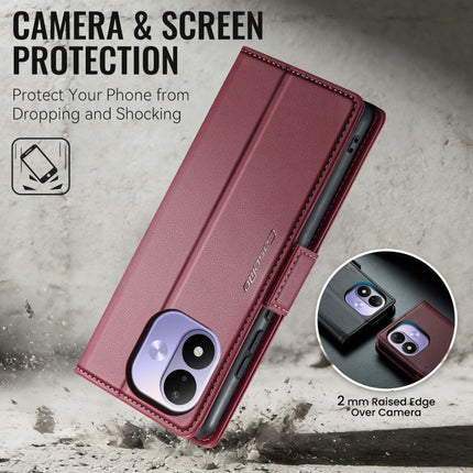CaseMe 023 Butterfly Buckle Litchi Texture RFID Anti-theft Leather Phone Case, For Xiaomi 17T Pro 5G, For Xiaomi 17T 5G, For Xiaomi 17 Ultra, For Redmi Note 15 Pro 4G Global 163.2mm