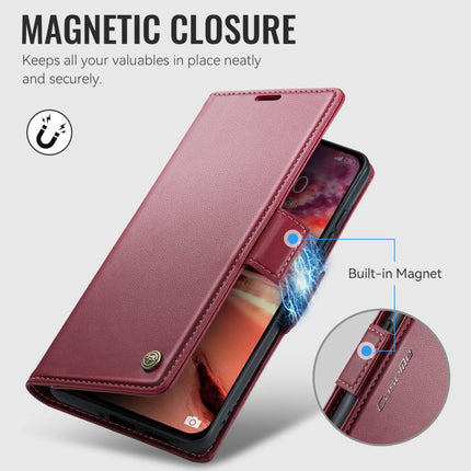 CaseMe 023 Butterfly Buckle Litchi Texture RFID Anti-theft Leather Phone Case, For Xiaomi 17T Pro 5G, For Xiaomi 17T 5G, For Xiaomi 17 Ultra, For Redmi Note 15 Pro 4G Global 163.2mm