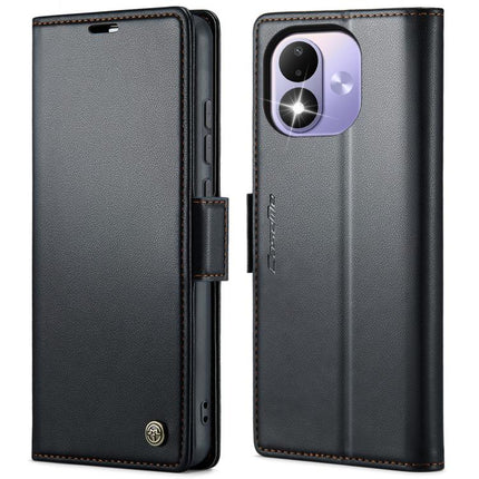 CaseMe 023 Butterfly Buckle Litchi Texture RFID Anti-theft Leather Phone Case, For Xiaomi 17T Pro 5G, For Xiaomi 17T 5G, For Xiaomi 17 Ultra, For Redmi Note 15 Pro 4G Global 163.2mm