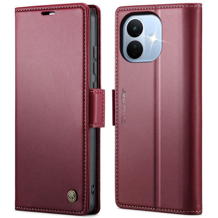 CaseMe 023 Butterfly Buckle Litchi Texture RFID Anti-theft Leather Phone Case, For Xiaomi 17T Pro 5G, For Xiaomi 17T 5G, For Xiaomi 17 Ultra, For Redmi Note 15 Pro 4G Global 163.2mm
