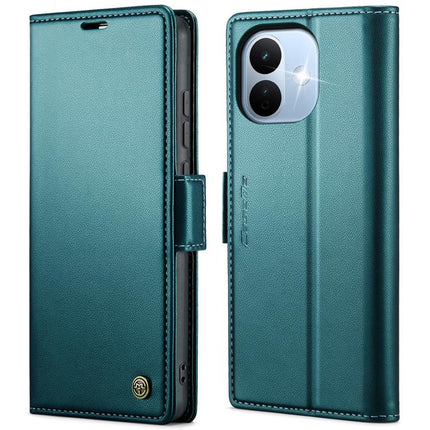 CaseMe 023 Butterfly Buckle Litchi Texture RFID Anti-theft Leather Phone Case, For Xiaomi 17T Pro 5G, For Xiaomi 17T 5G, For Xiaomi 17 Ultra, For Redmi Note 15 Pro 4G Global 163.2mm