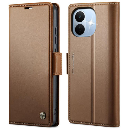 CaseMe 023 Butterfly Buckle Litchi Texture RFID Anti-theft Leather Phone Case, For Xiaomi 17T Pro 5G, For Xiaomi 17T 5G, For Xiaomi 17 Ultra, For Redmi Note 15 Pro 4G Global 163.2mm
