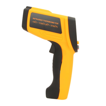 GM1150A 50:1 Infrared Thermometer -18~1150 Degrees Celsius LCD Digital Temperature Meter Industrial Pyrometer 0.1~1EM Adjustable, GM1150A Yellow