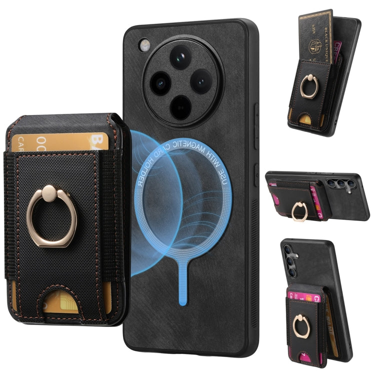 Retro Splitable Magnetic Stand Card Bag Leather Phone Case, For OPPO A79 5G, For OPPO Find X8, For OPPO Reno12 Pro Global, For OPPO Reno12 Global