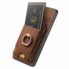 Retro Splitable Magnetic Stand Card Bag Leather Phone Case