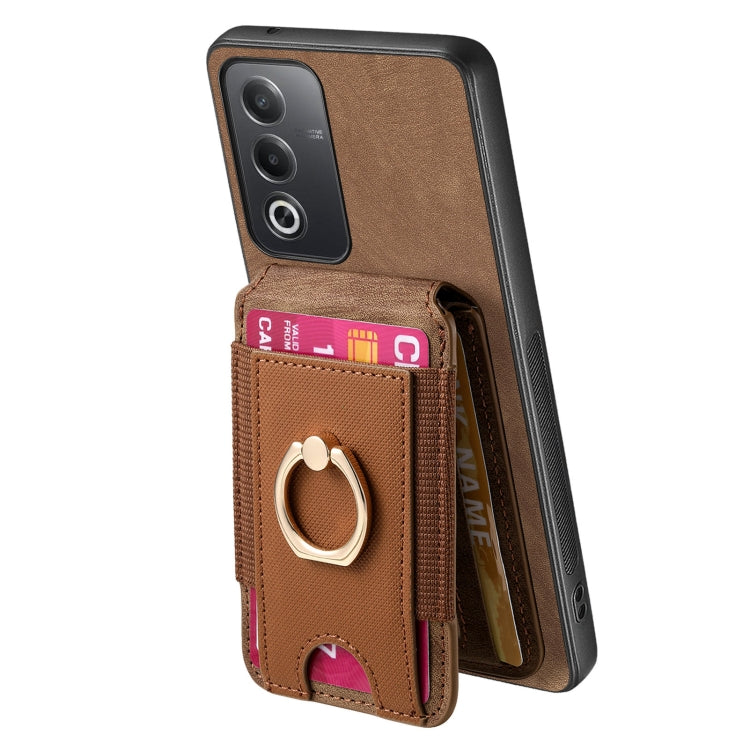 Retro Splitable Magnetic Stand Card Bag Leather Phone Case, For OPPO Reno6 Pro 5G, For OPPO Reno6 Pro+, For OPPO F19, For OPPO F19 Pro+