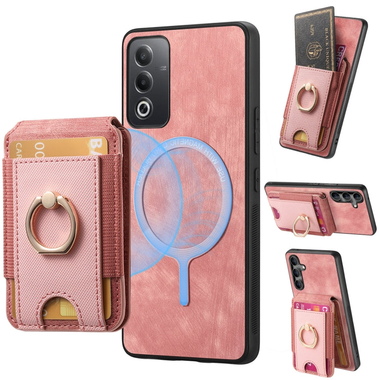 Retro Splitable Magnetic Stand Card Bag Leather Phone Case, For OPPO Reno6 Pro 5G, For OPPO Reno6 Pro+, For OPPO F19, For OPPO F19 Pro+
