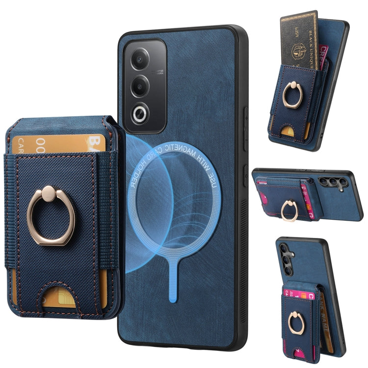 Retro Splitable Magnetic Stand Card Bag Leather Phone Case, For OPPO Reno6 Pro 5G, For OPPO Reno6 Pro+, For OPPO F19, For OPPO F19 Pro+