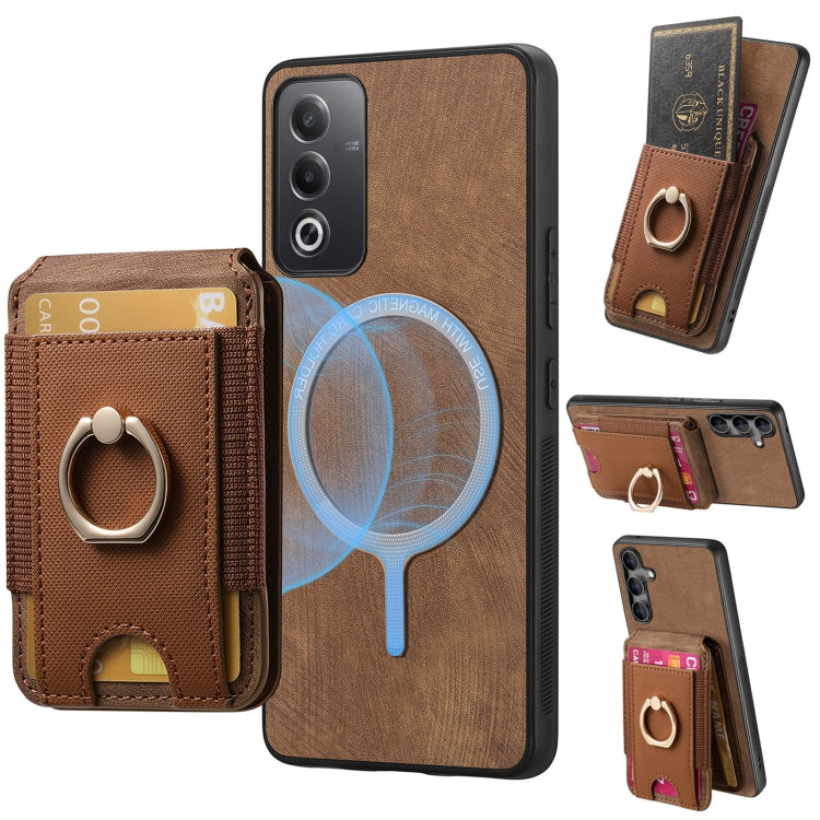 Retro Splitable Magnetic Stand Card Bag Leather Phone Case