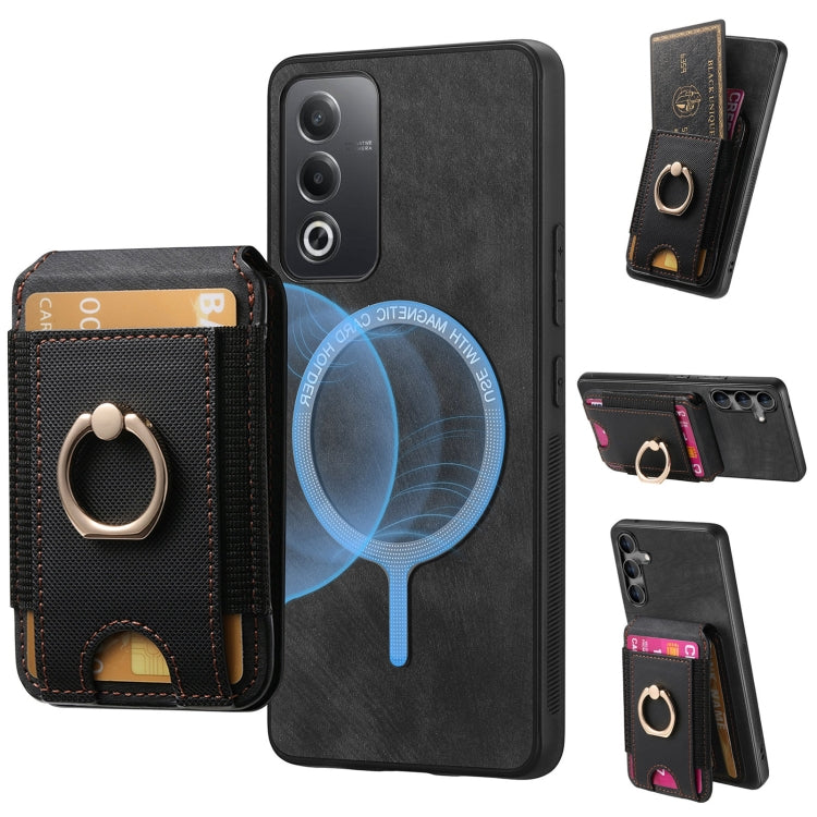 Retro Splitable Magnetic Stand Card Bag Leather Phone Case, For OPPO Reno11 F 5G, For OPPO Reno11 5G Global, For OPPO Reno11 Pro Global, For OPPO A58 4G