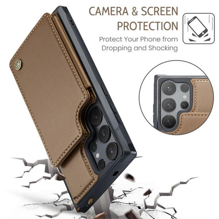 CaseMe C22 Card Slots Holder RFID Anti-theft Phone Case, For Samsung Galaxy S25 Ultra 5G