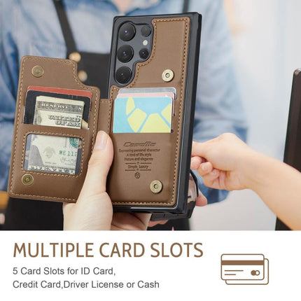CaseMe C22 Card Slots Holder RFID Anti-theft Phone Case, For Samsung Galaxy S25 Ultra 5G