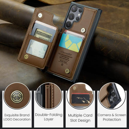 CaseMe C22 Card Slots Holder RFID Anti-theft Phone Case, For Samsung Galaxy S25 Ultra 5G