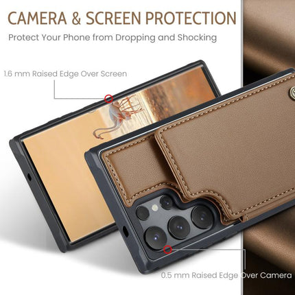 CaseMe C22 Card Slots Holder RFID Anti-theft Phone Case, For Samsung Galaxy S25 Ultra 5G