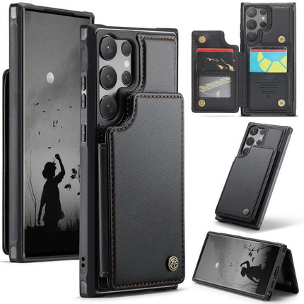 CaseMe C22 Card Slots Holder RFID Anti-theft Phone Case, For Samsung Galaxy S25 Ultra 5G