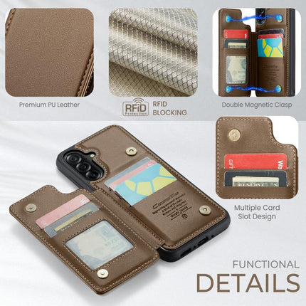 CaseMe C22 Card Slots Holder RFID Anti-theft Phone Case, For Samsung Galaxy A56 5G, For Samsung Galaxy A36 5G, For Samsung Galaxy S25 5G, For Samsung Galaxy S25+ 5G