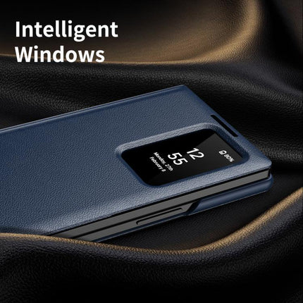 Smart View Window Leather Phone Case with Card Slot, For Samsung Galaxy Z Fold4, For Samsung Galaxy S22 Ultra 5G, For Samsung Galaxy S22+ 5G, For Samsung Galaxy S22 5G