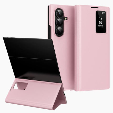 Smart View Window Leather Phone Case with Card Slot, For Galaxy S26 FE 5G, For Galaxy Fold8 Ultra 5G, For Galaxy Z TriFold, For Galaxy S26 Ultra 5G