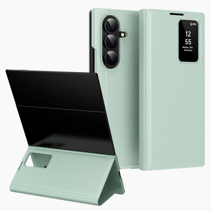 Smart View Window Leather Phone Case with Card Slot, For Galaxy S26 FE 5G, For Galaxy Fold8 Ultra 5G, For Galaxy Z TriFold, For Galaxy S26 Ultra 5G