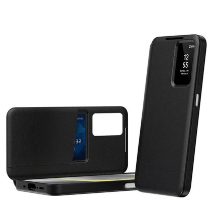 Smart View Window Leather Phone Case with Card Slot, For Galaxy A57 5G, For Galaxy A37 5G, For Galaxy A27 5G, For Galaxy S25 FE 5G