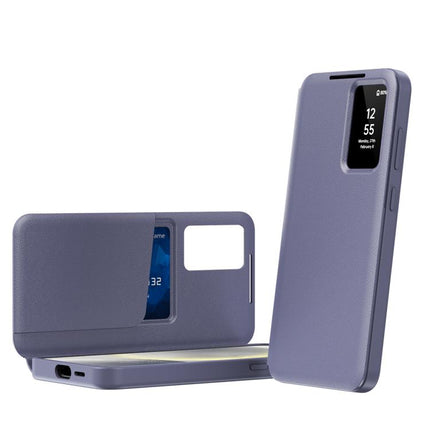 Smart View Window Leather Phone Case with Card Slot, For Galaxy A57 5G, For Galaxy A37 5G, For Galaxy A27 5G, For Galaxy S25 FE 5G