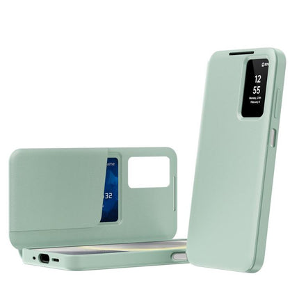 Smart View Window Leather Phone Case with Card Slot, For Galaxy A57 5G, For Galaxy A37 5G, For Galaxy A27 5G, For Galaxy S25 FE 5G