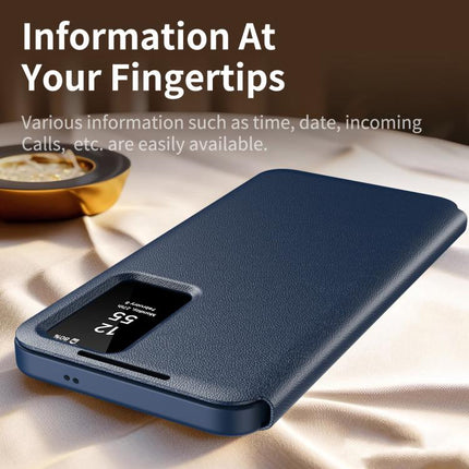 Smart View Window Leather Phone Case with Card Slot, For Galaxy S26 FE 5G, For Galaxy Fold8 Ultra 5G, For Galaxy Z TriFold, For Galaxy S26 Ultra 5G