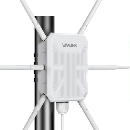 WAVLINK WN588HX3 AX3000 Outdoor WiFi Extender with 6 Antennas Dual Band WiFi Repeater, US Plug, UK Plug, EU Plug, AU Plug
