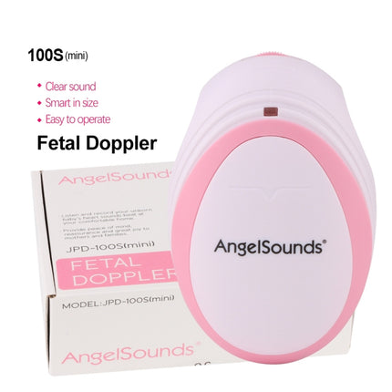 JPD-100S Mini Household Fetal Doppler Prenatal Pocket Baby Ultrasound Detector Angel Sound Heartbeat Pregnant Doppler Monitor