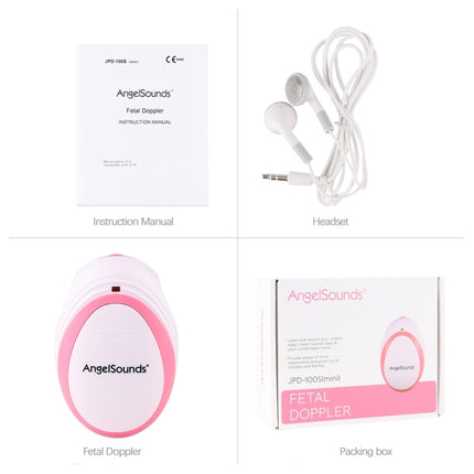 JPD-100S Mini Household Fetal Doppler Prenatal Pocket Baby Ultrasound Detector Angel Sound Heartbeat Pregnant Doppler Monitor