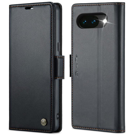 CaseMe 023 Butterfly Buckle Litchi Texture RFID Anti-theft Leather Phone Case, For Google Pixel 11 Pro XL, For Google Pixel 11 / 11 Pro, For Google Pixel 10a, For Google Pixel 9a