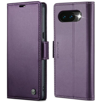 CaseMe 023 Butterfly Buckle Litchi Texture RFID Anti-theft Leather Phone Case, For Google Pixel 11 Pro XL, For Google Pixel 11 / 11 Pro, For Google Pixel 10a, For Google Pixel 9a