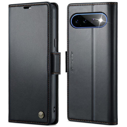 CaseMe 023 Butterfly Buckle Litchi Texture RFID Anti-theft Leather Phone Case, For Google Pixel 11 Pro XL, For Google Pixel 11 / 11 Pro, For Google Pixel 10a, For Google Pixel 9a