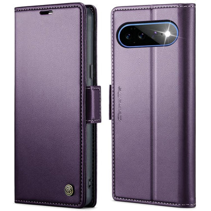 CaseMe 023 Butterfly Buckle Litchi Texture RFID Anti-theft Leather Phone Case, For Google Pixel 11 Pro XL, For Google Pixel 11 / 11 Pro, For Google Pixel 10a, For Google Pixel 9a