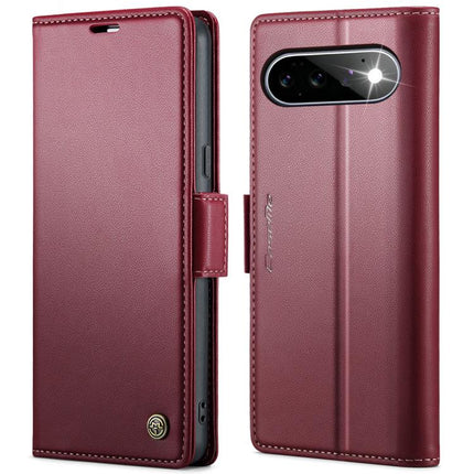 CaseMe 023 Butterfly Buckle Litchi Texture RFID Anti-theft Leather Phone Case, For Google Pixel 11 Pro XL, For Google Pixel 11 / 11 Pro, For Google Pixel 10a, For Google Pixel 9a