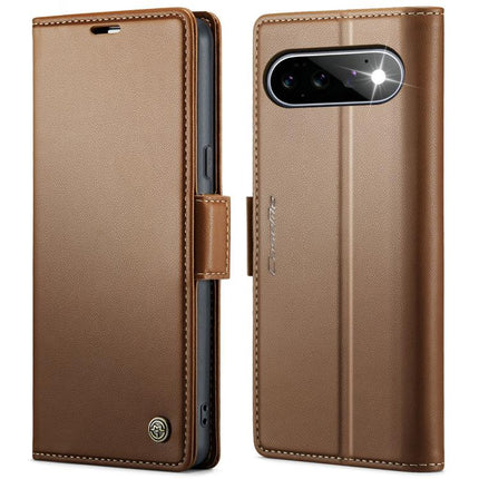 CaseMe 023 Butterfly Buckle Litchi Texture RFID Anti-theft Leather Phone Case, For Google Pixel 11 Pro XL, For Google Pixel 11 / 11 Pro, For Google Pixel 10a, For Google Pixel 9a