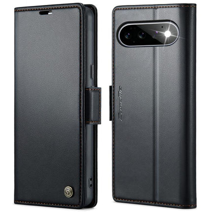CaseMe 023 Butterfly Buckle Litchi Texture RFID Anti-theft Leather Phone Case, For Google Pixel 11 Pro XL, For Google Pixel 11 / 11 Pro, For Google Pixel 10a, For Google Pixel 9a