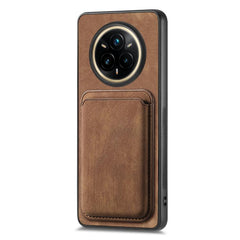 Retro Leather Card Bag Magnetic Phone Case, For Realme 14 Pro+, For Realme 14 Pro, For Realme Neo7